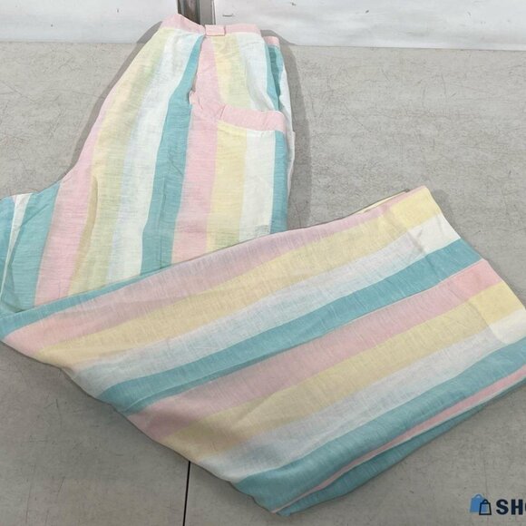 Authentic Vintage 60's Christian Dior Linen High Waisted Wide Leg Pants Size 28" - Picture 8 of 12